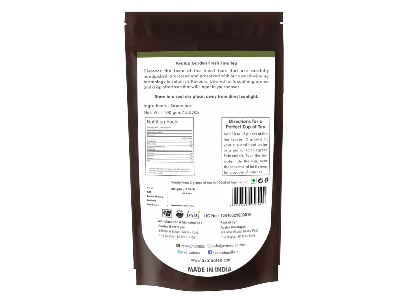 Glenz Tea Green Tea